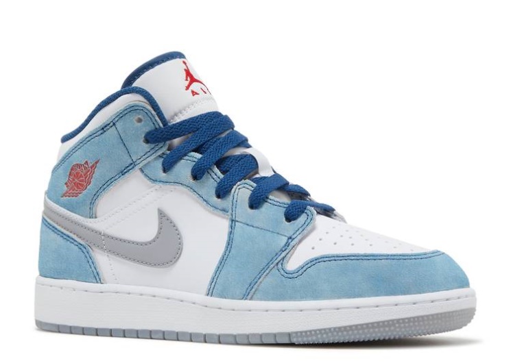 Air Jordan 1 Mid Se Gs - French Blue