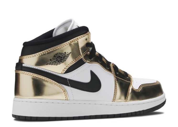 Air Jordan 1 Mid Se Gs - Metallic Gold
