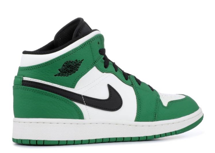 Air Jordan 1 Mid Se Gs - Pine Green