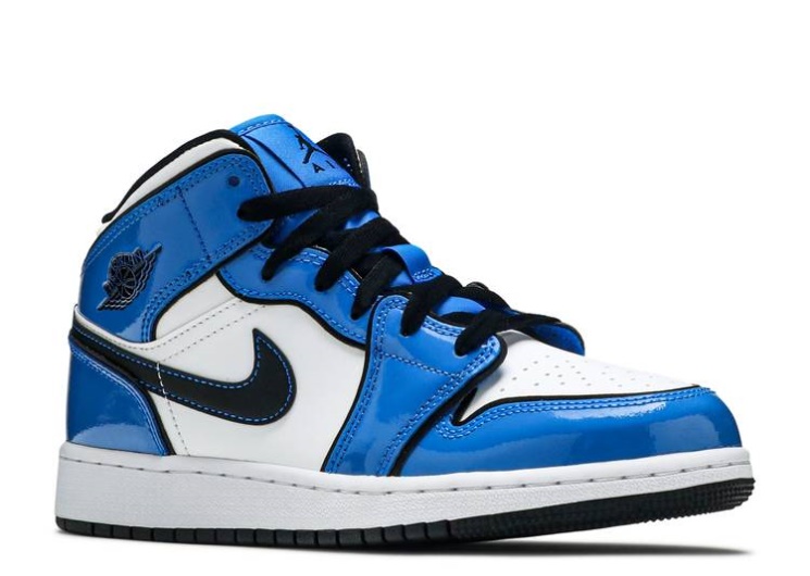 Air Jordan 1 Mid Se Gs - Signal Blue