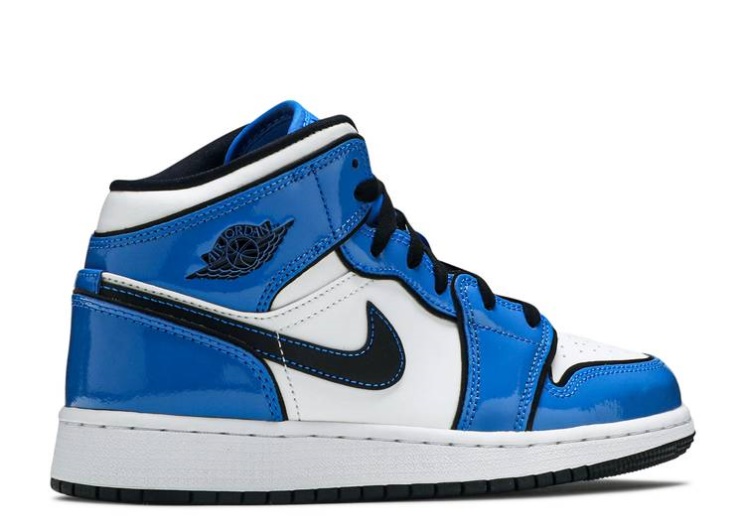 Air Jordan 1 Mid Se Gs - Signal Blue