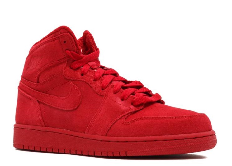Air Jordan 1 Retro High Bg - Red Suede