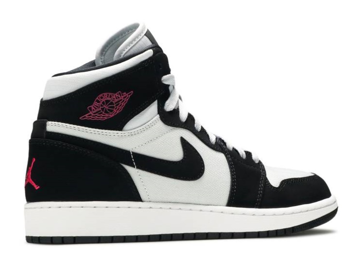 Air Jordan 1 Retro High Gs - Pure Platinum Black Pink