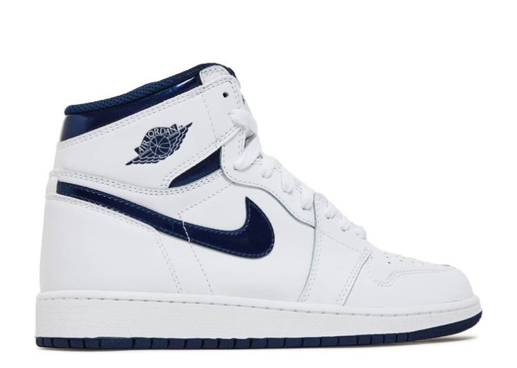 Air Jordan 1 Retro High Og Bg - Metallic Navy