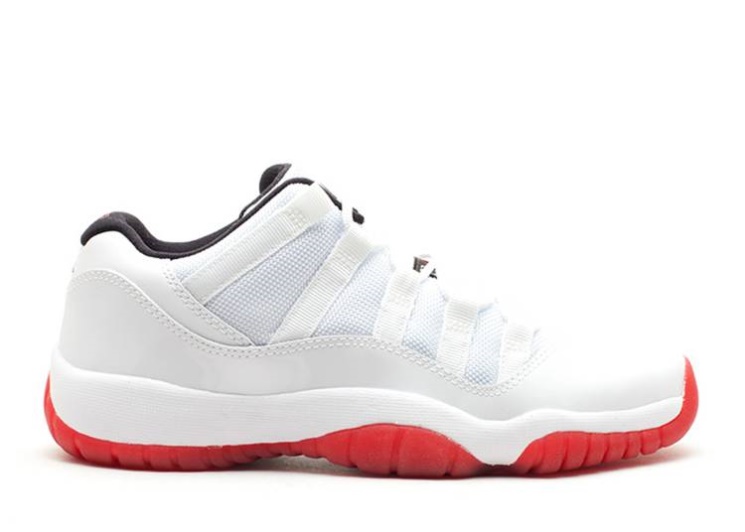 Air Jordan 11 Retro Low Gs - White Varsity Red