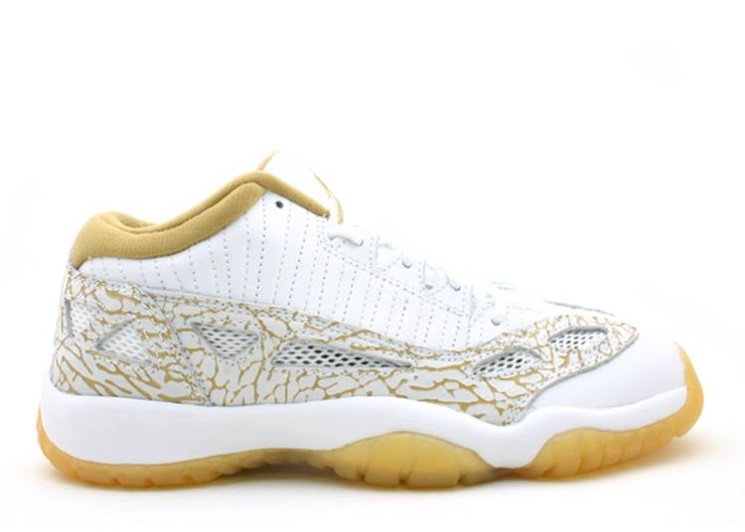 Air Jordan 11 Retro Low Gs White/Metallic Gold