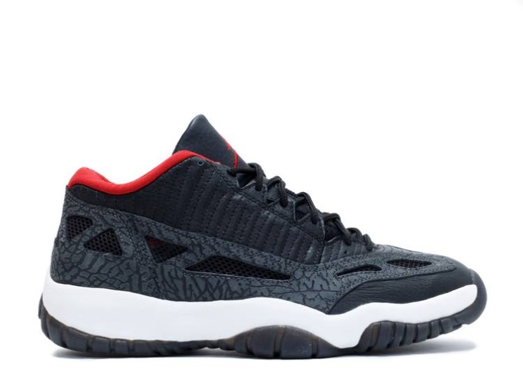Air Jordan 11 Retro Low Ie - Black Charcoal Red 2003