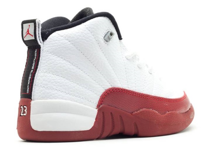 Air Jordan 12 Retro Ps - White Red