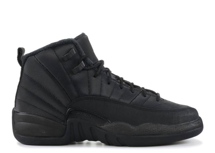 Air Jordan 12 Retro Winterized Gs - Triple Black