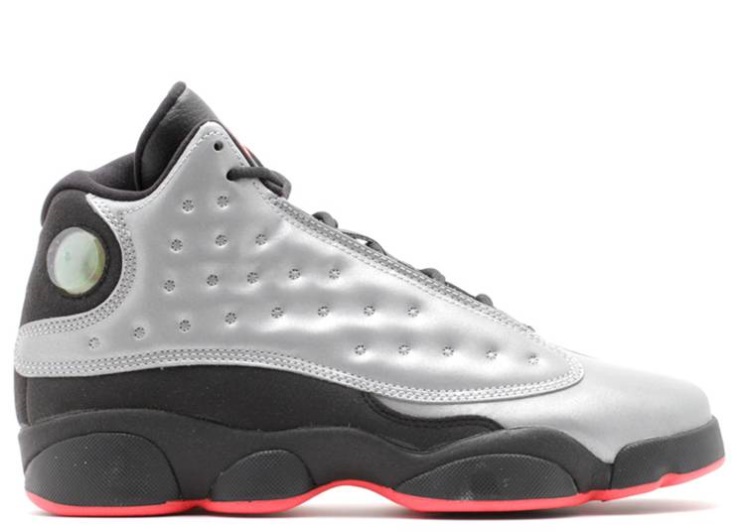 Air Jordan 13 Retro Premium Gs - Reflective Silver
