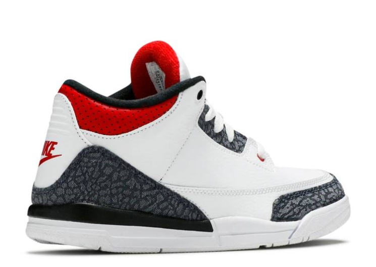 Air Jordan 3 Retro Denim Se Ps White/Black/Fire Red