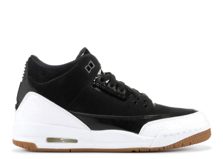 Air Jordan 3 Retro Gs - Black White