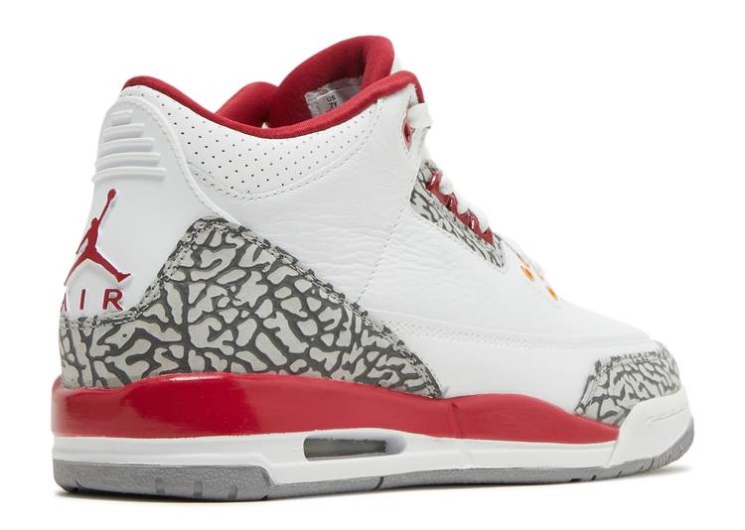 Air Jordan 3 Retro Gs - Cardinal Red