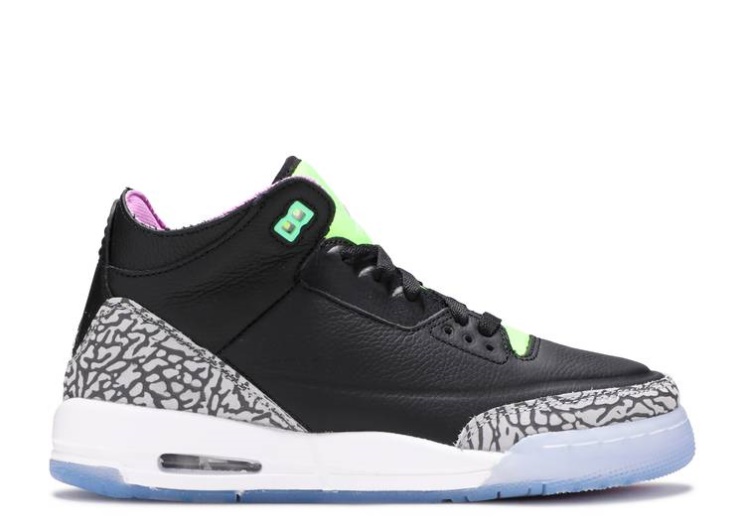 Air Jordan 3 Retro Gs - Electric Green