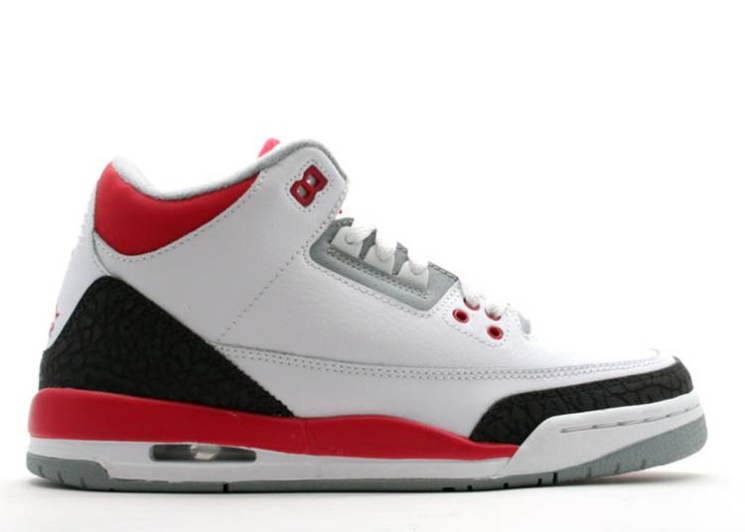 Air Jordan 3 Retro Gs - Fire Red 2007