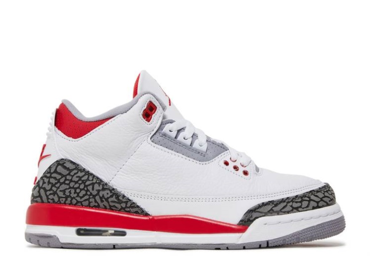 Air Jordan 3 Retro Gs - Fire Red 2022