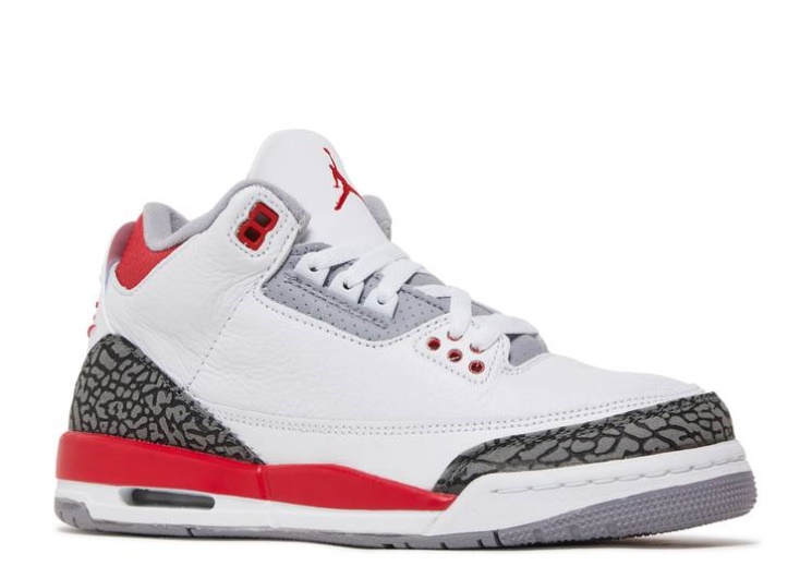 Air Jordan 3 Retro Gs - Fire Red 2022