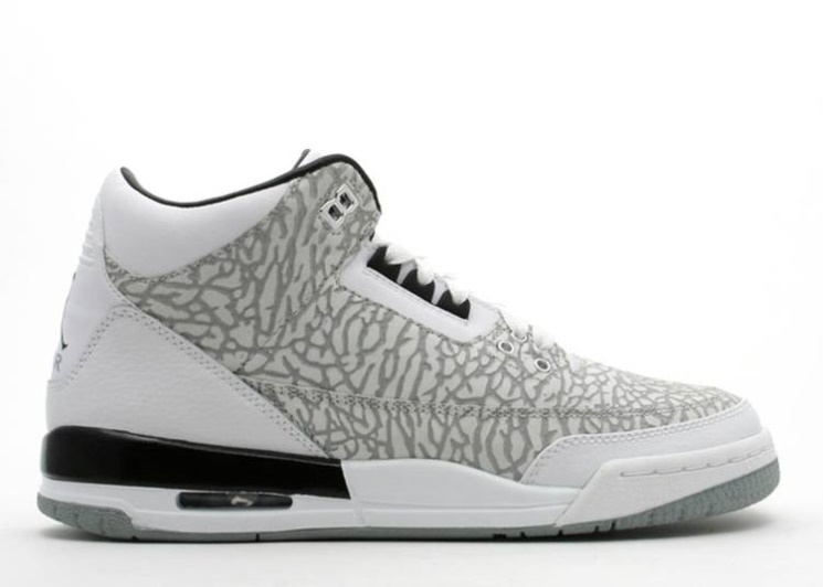Air Jordan 3 Retro Gs - Flip White/Chrome/Red/Black