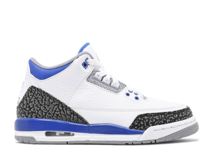 Air Jordan 3 Retro Gs - Racer Blue