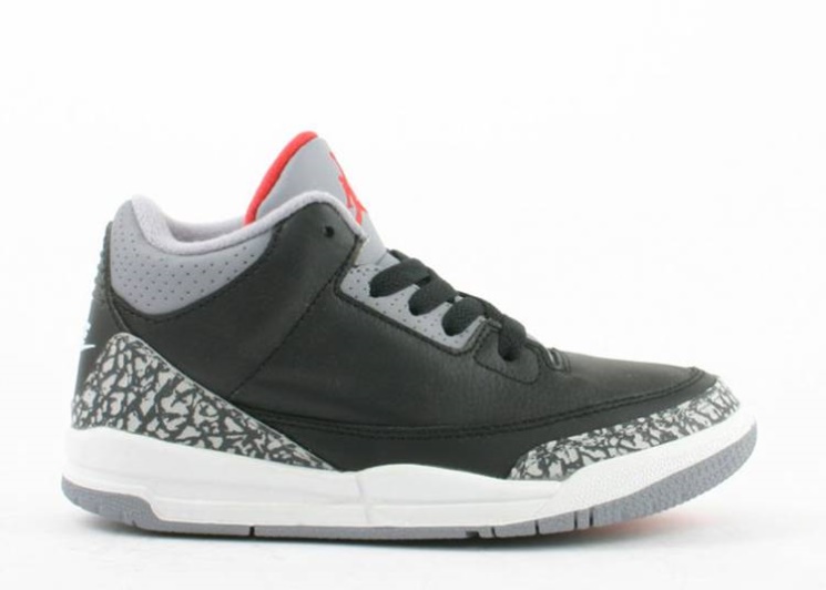 Air Jordan 3 Retro Ps Black/Cement Grey