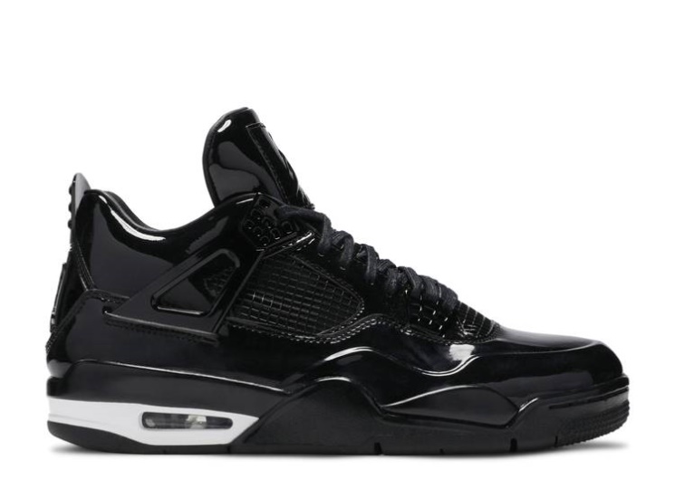 Air Jordan 4 Retro 11Lab4 - Black Patent Leather