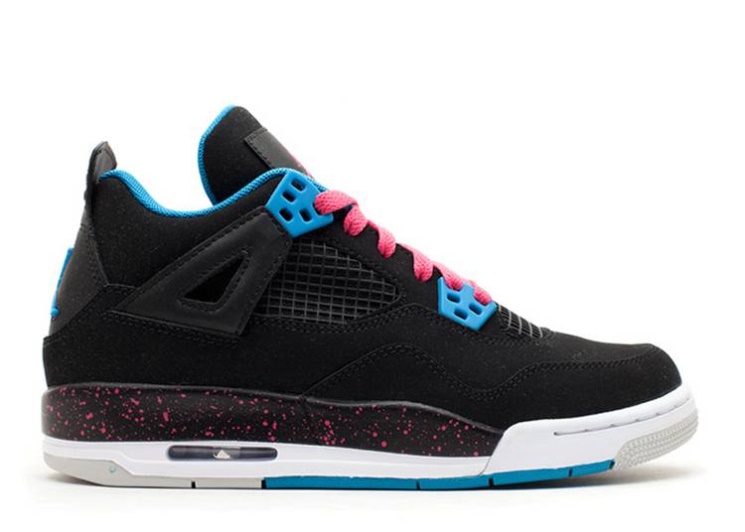 Air Jordan 4 Retro Gs - Black Vivid Pink