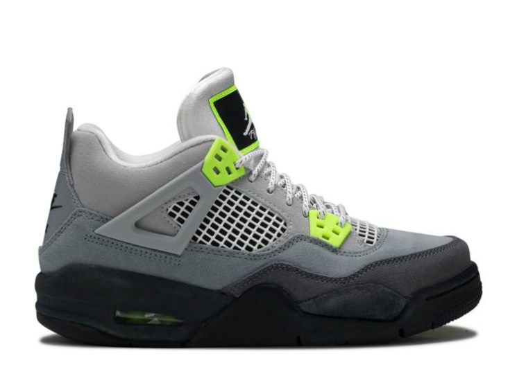 Air Jordan 4 Retro Se Gs - Neon 95