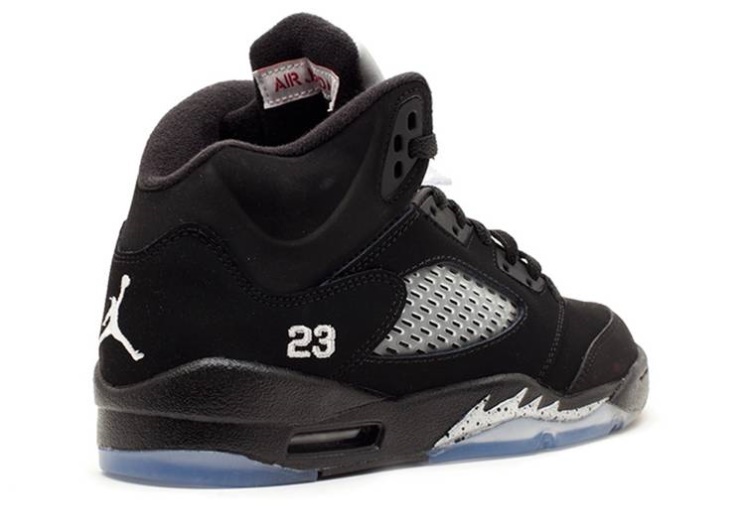 Air Jordan 5 Retro Gs - Black Metallic Silver 2011