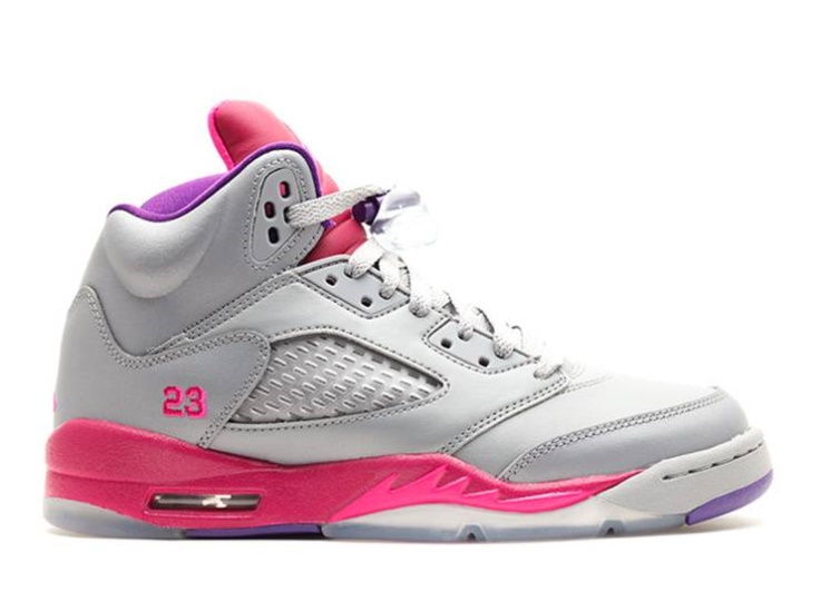 Air Jordan 5 Retro Gs - Cement Grey Pink