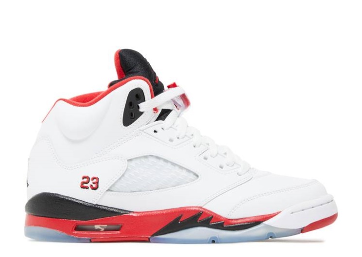 Air Jordan 5 Retro Gs - Fire Red Black Tongue 2013