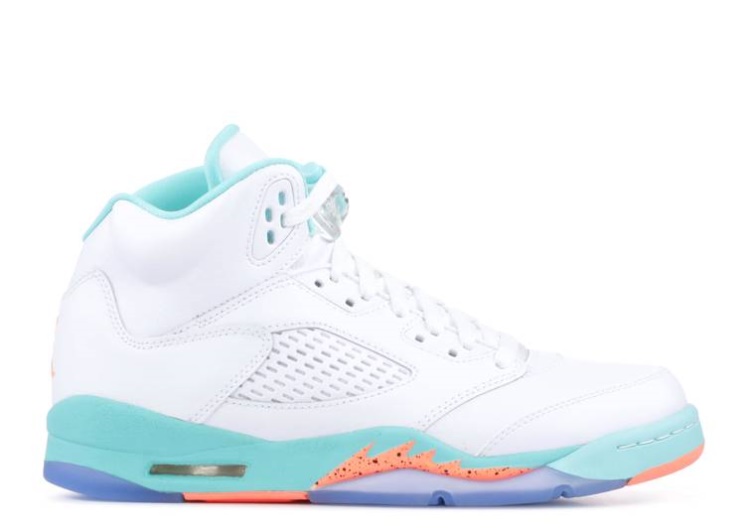 Air Jordan 5 Retro Gs - Light Aqua