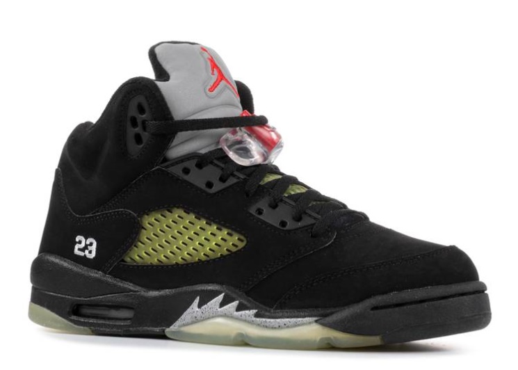 Air Jordan 5 Retro Gs Black/Metallic Silver