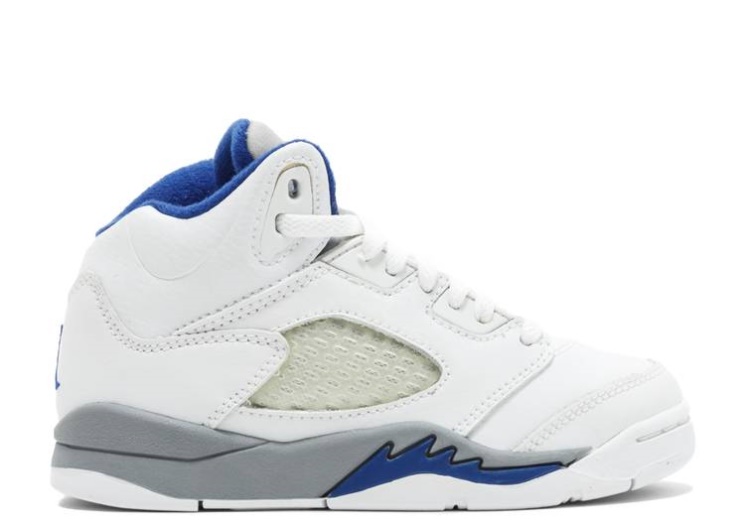 Air Jordan 5 Retro Ps White/Sport Royal/Stealth