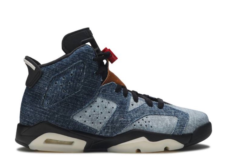 Air Jordan 6 Retro Gs - Washed Denim