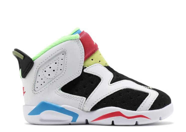 Air Jordan 6 Retro Little Flex Td - Multi White