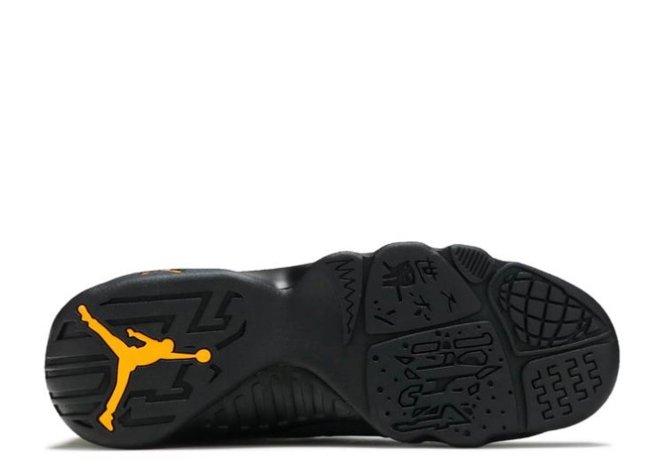 Air Jordan 9 Retro Gs - Dark Charcoal University Gold