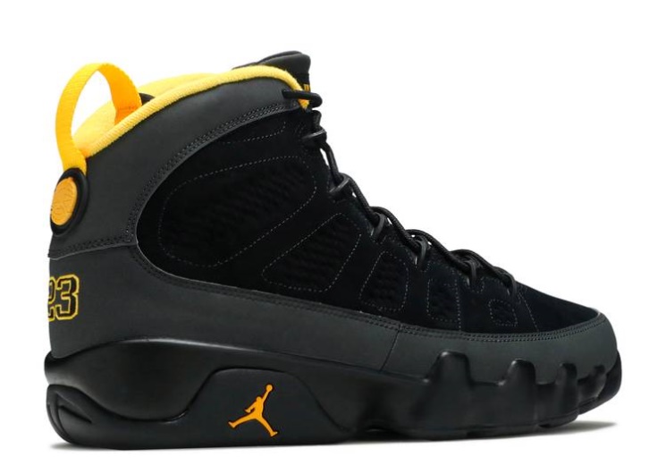 Air Jordan 9 Retro ‘Dark Charcoal University Gold’