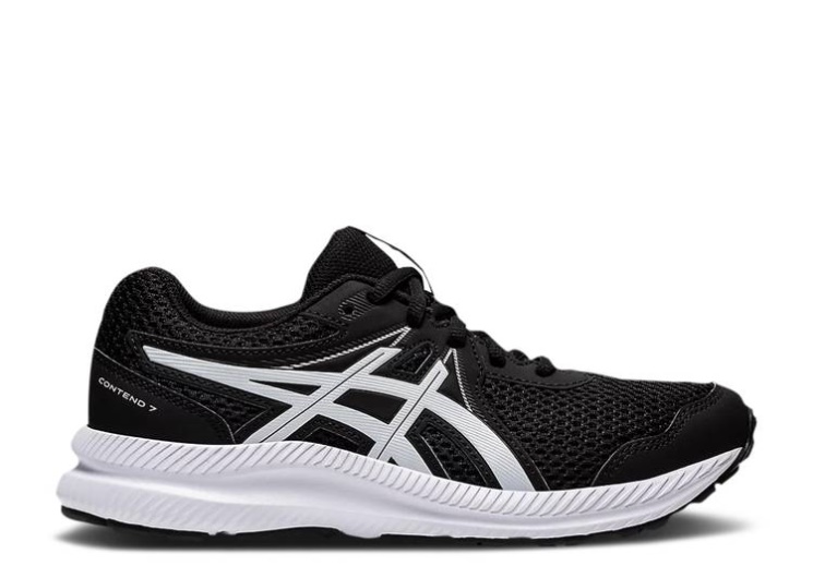 Asics Contend 7 Gs - Black White