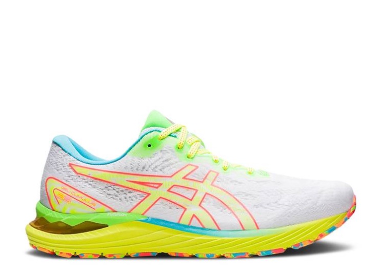 Asics Gel Cumulus 23 - White Safety Yellow