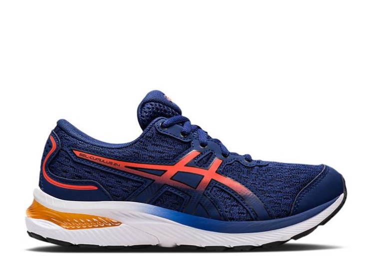 Asics Gel Cumulus 24 Gs - Deep Ocean Cherry Tomato