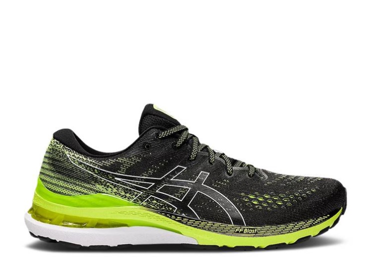 Asics Gel Kayano 28 - Black Hazard Green