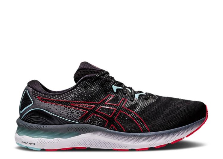 Asics Gel Nimbus 23 2E Wide - Black Electric Red