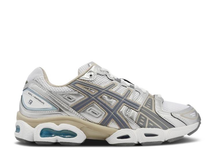 Asics Gel Nimbus 9 - White Steel Grey
