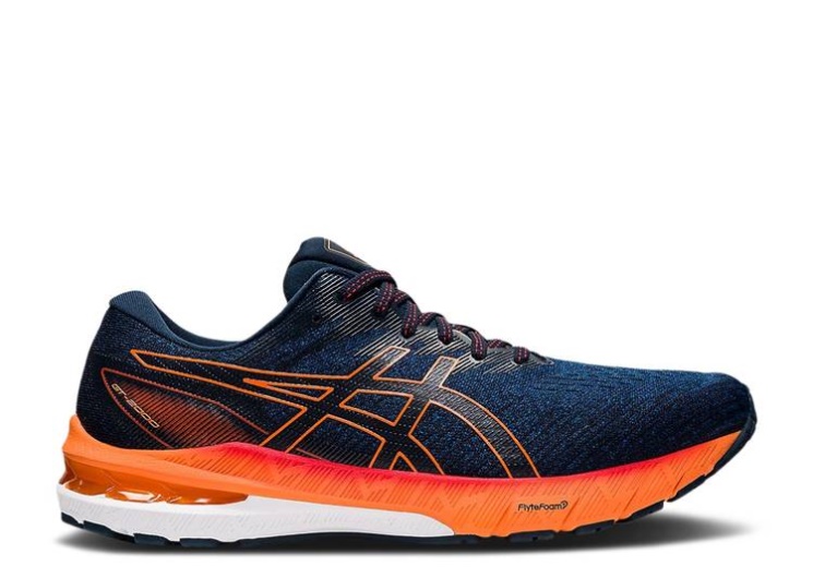 Asics Gt 2000 10 4E Wide - Mako Blue Shocking Orange
