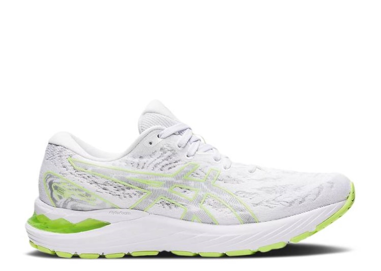 Asics Wmns Gel Cumulus 23 - White Lime Green