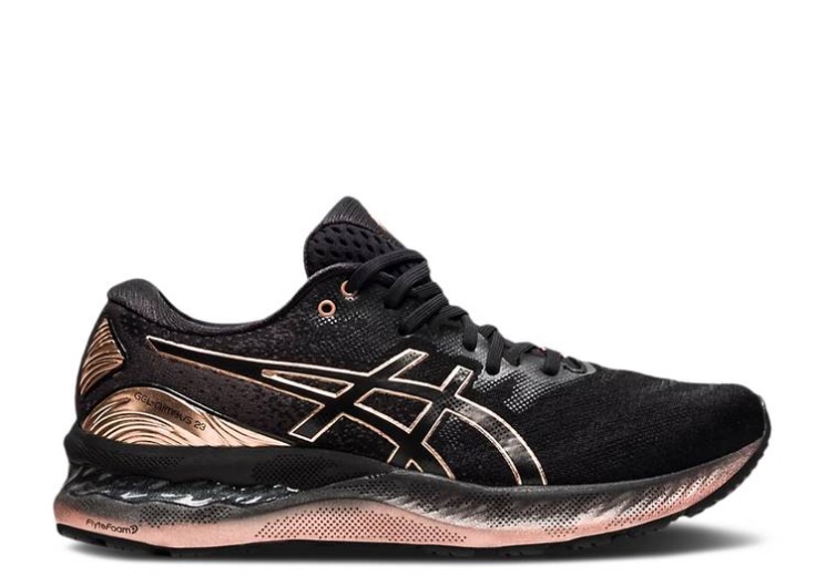 Asics Wmns Gel Nimbus 23 Platinum - Black Rose Gold