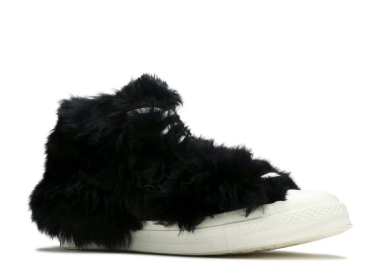 Converse Ambush X Chuck 70 High - Fuzzy Black/Egret