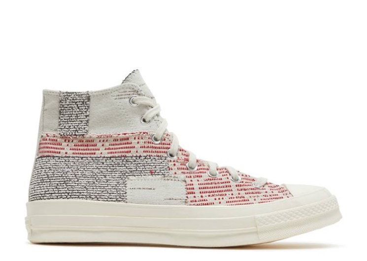 Converse Chuck 70 High - Patchwork Twill/Light Gray/Egret