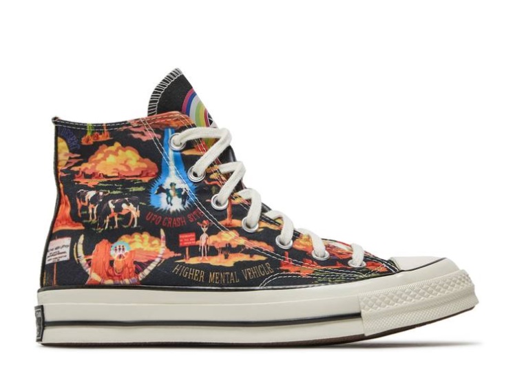 Converse Chuck 70 High - Twisted Resort Black/Multi/Egret
