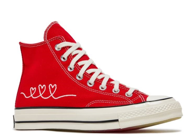 Converse Chuck 70 High - Valentines Day University Red/Egret/Black
